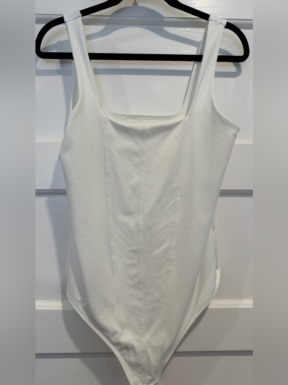 Abercrombie & Fitch Cream Square Neck Bodysuit